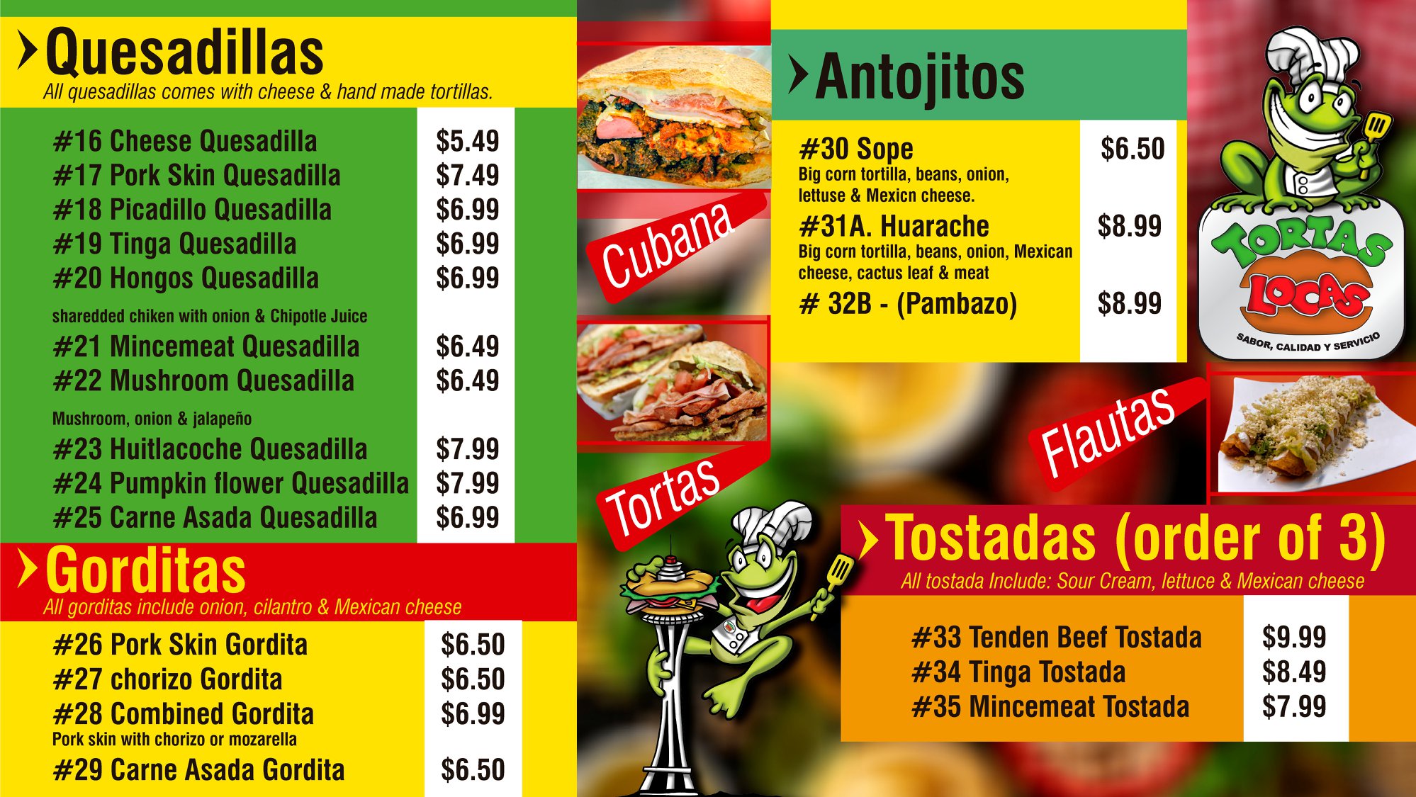 Tortas Locas LLC 3813 NE 4th St, Renton