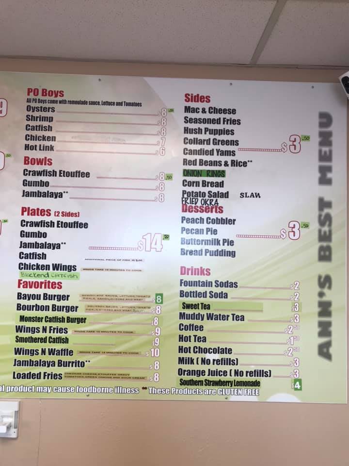 Ann's Best Creole & Soul Food 1901 Terminal Dr, Richland