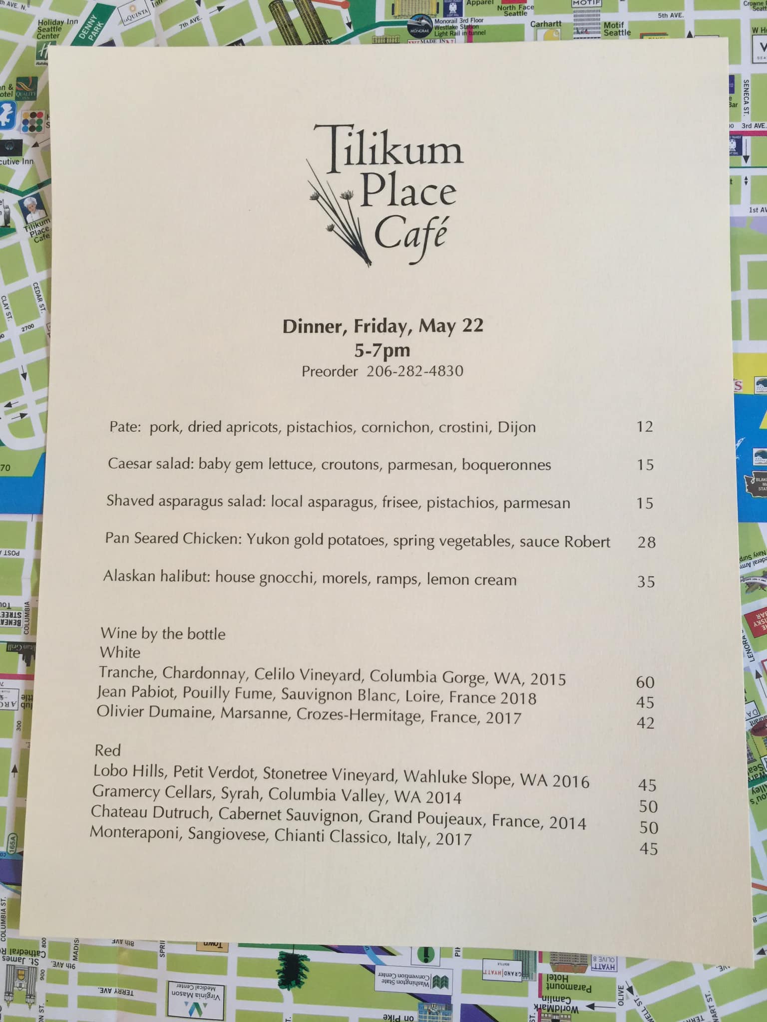 Tilikum Place Cafe 407 Cedar St, Seattle