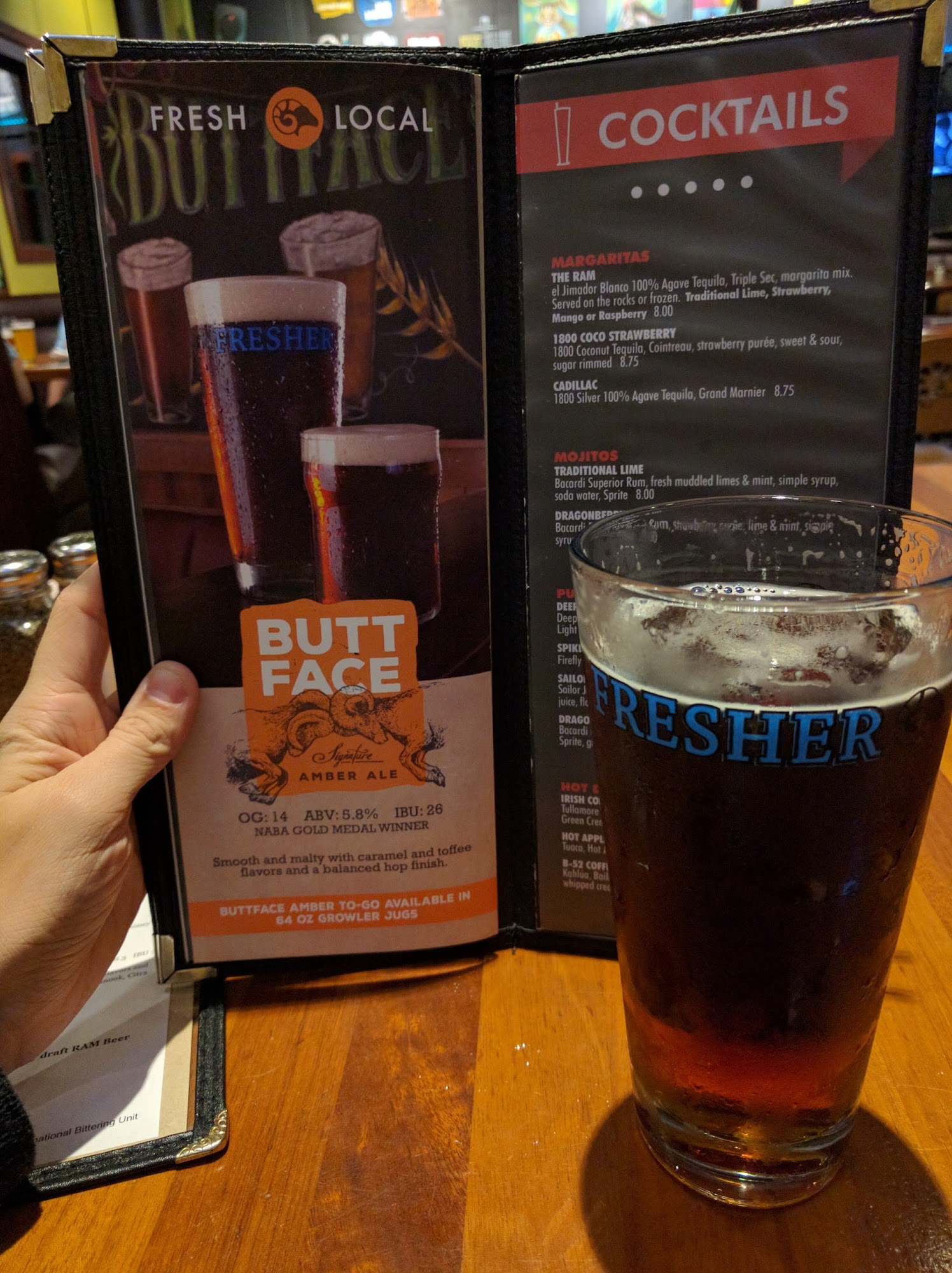 RAM Restaurant & Brewery Menu