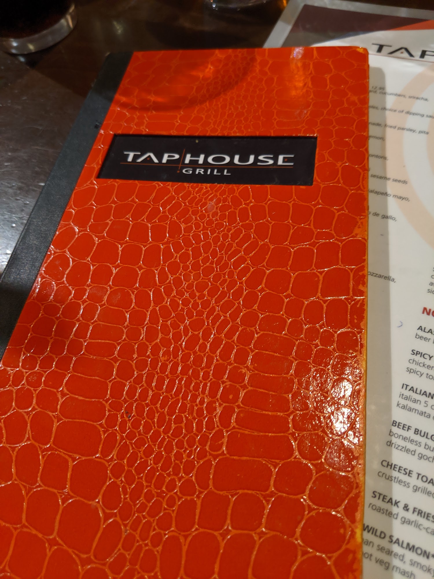 Tap House Grill Menu