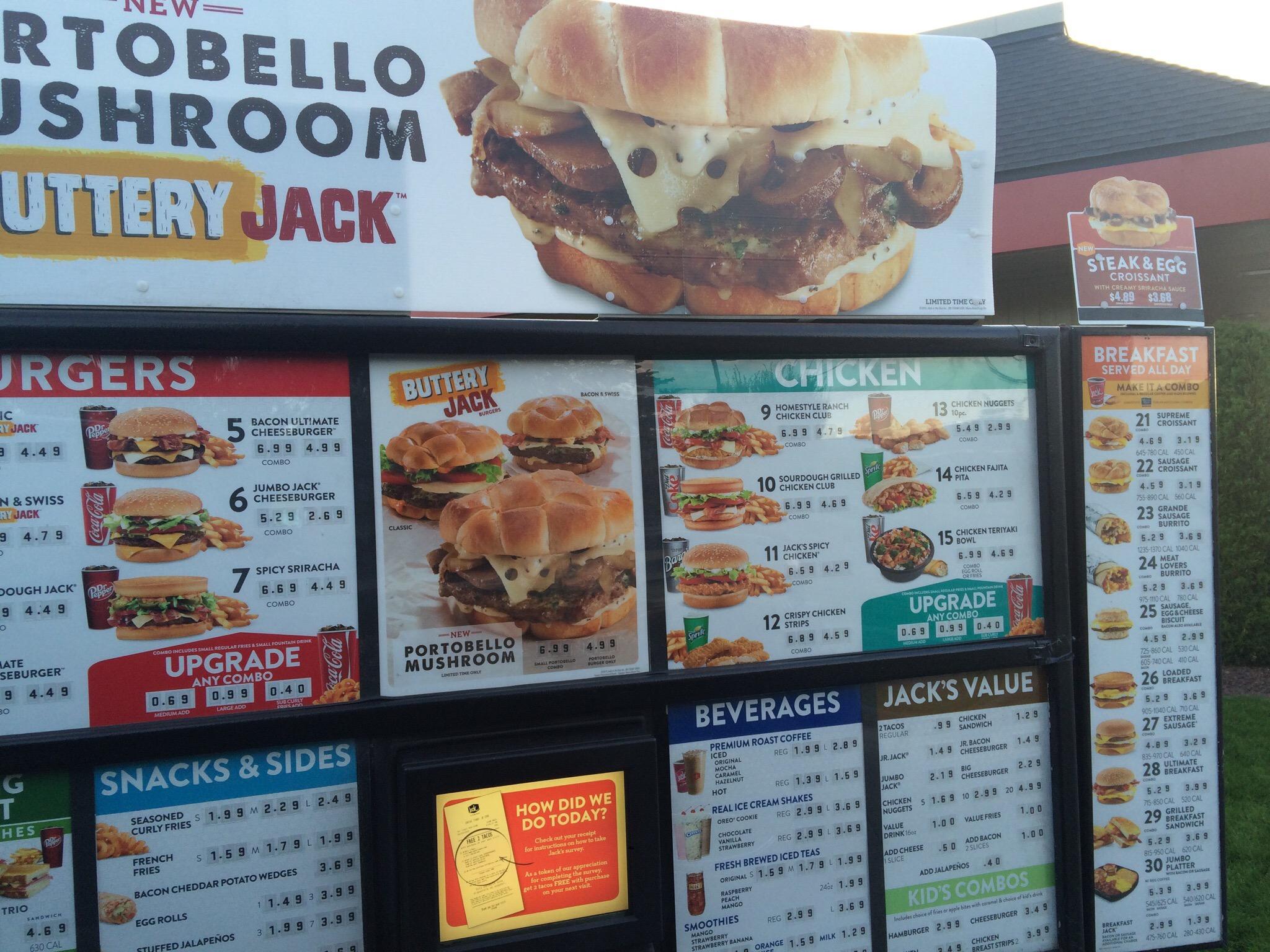Jack In The Box Menu
