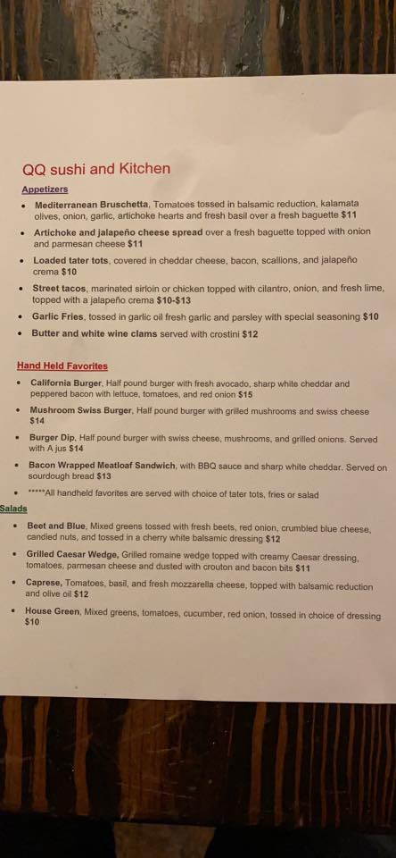 QQ Sushi & Kitchen 1902 W Francis Ave, Spokane