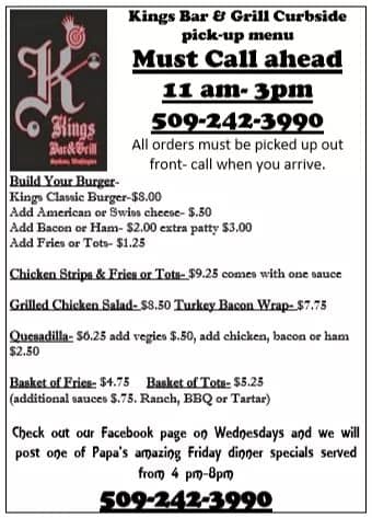 Kings Bar and Grill 3015 E Mission Ave, Spokane