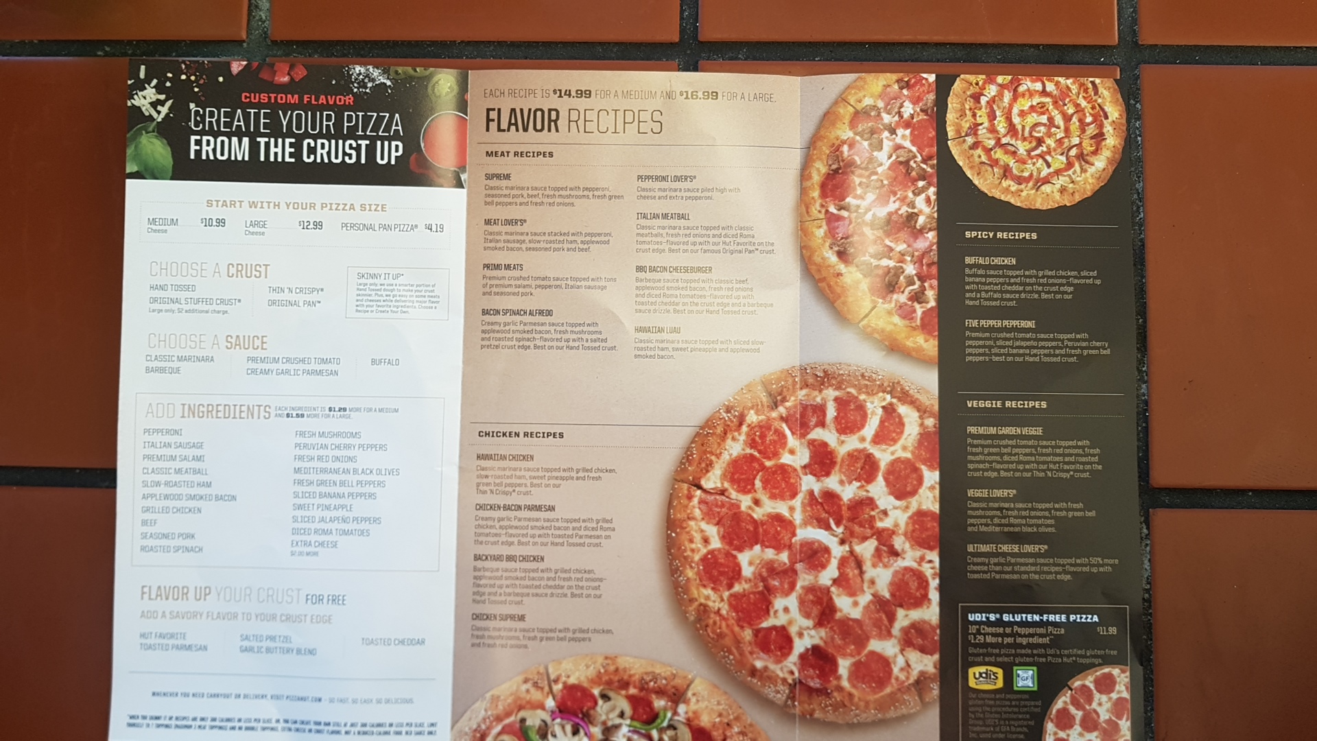 Pizza Hut Menu