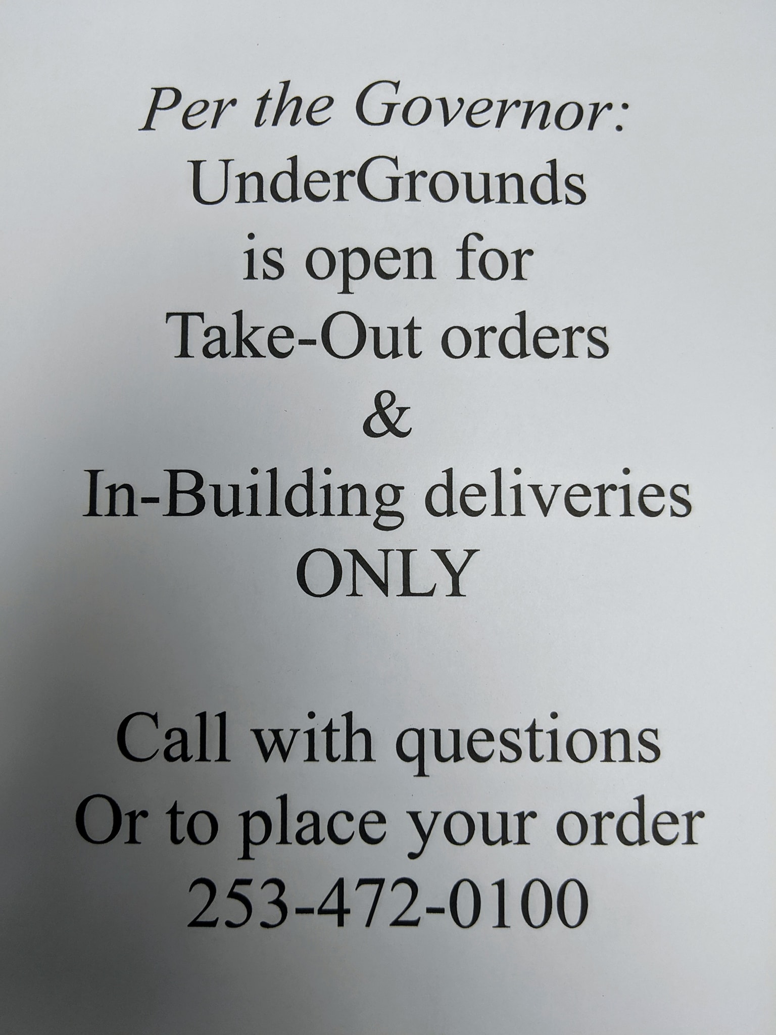 UnderGrounds Java Deli 4301 S Pine St #46, Tacoma