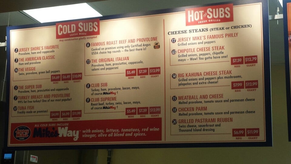 Jersey Mike's Subs 3555 Market Pl W, University Place