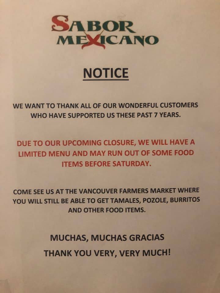 Sabor Mexicano 2108 Main St, Vancouver