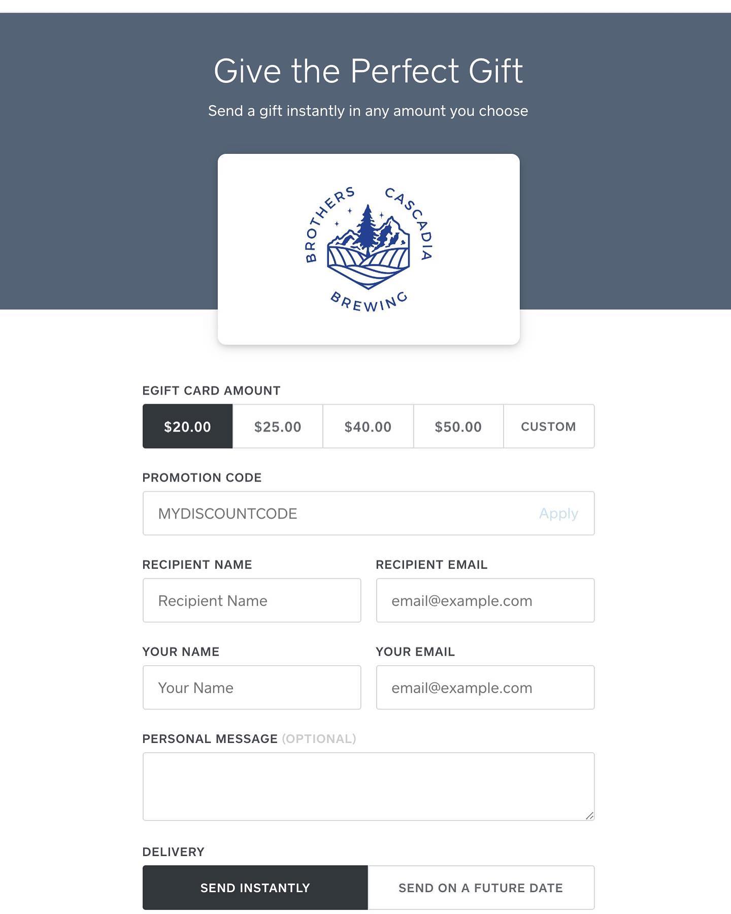 Brothers Cascadia Brewing Menu