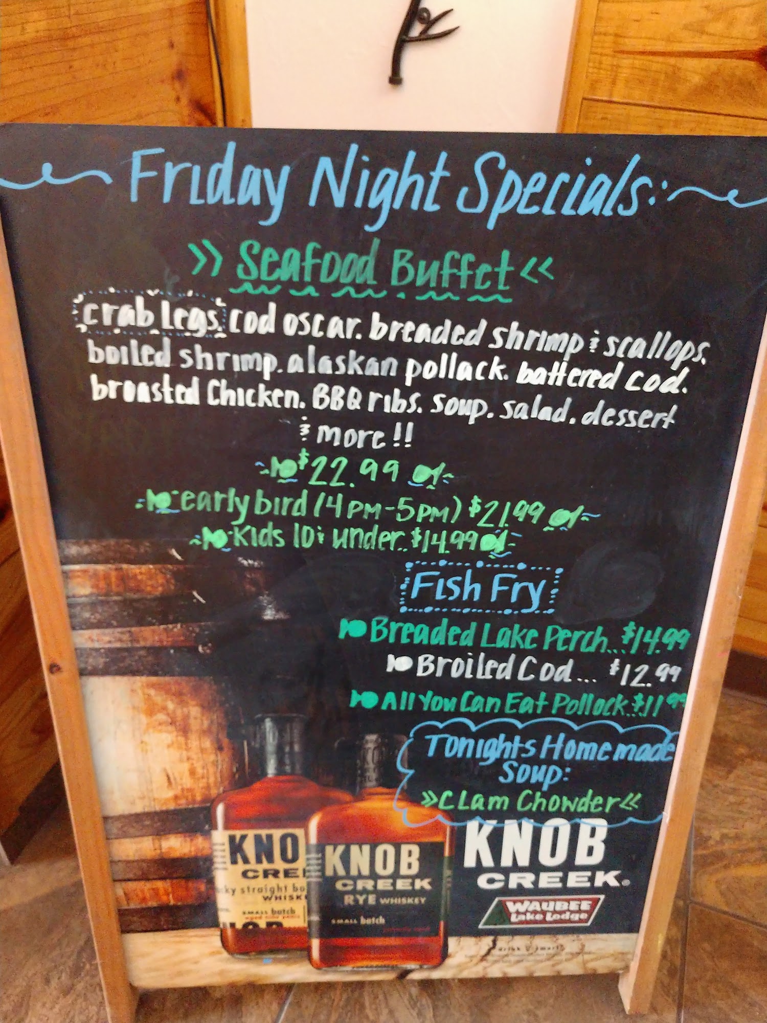 Wood's Dining & Spirits Menu