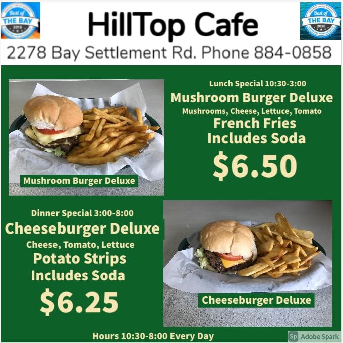 Hill Top Cafe 2278 Bay Settlement Rd, Green Bay