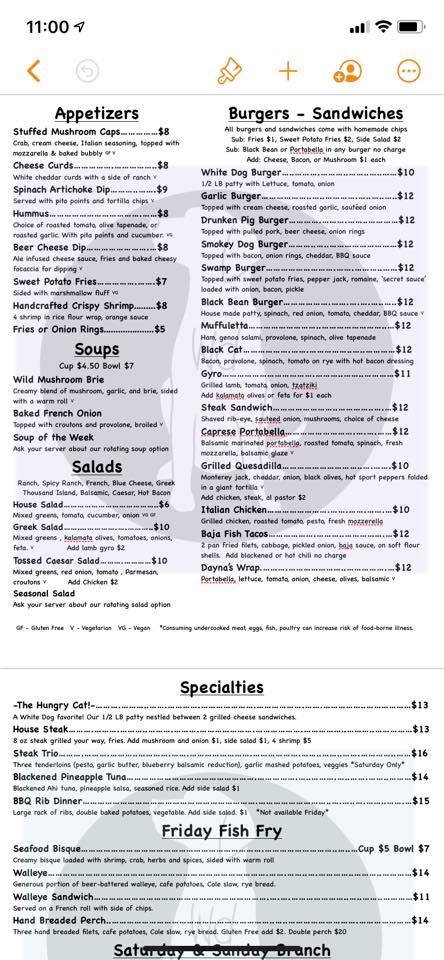 White Dog, Local Green Bay Eatery 201 S Broadway, Green Bay