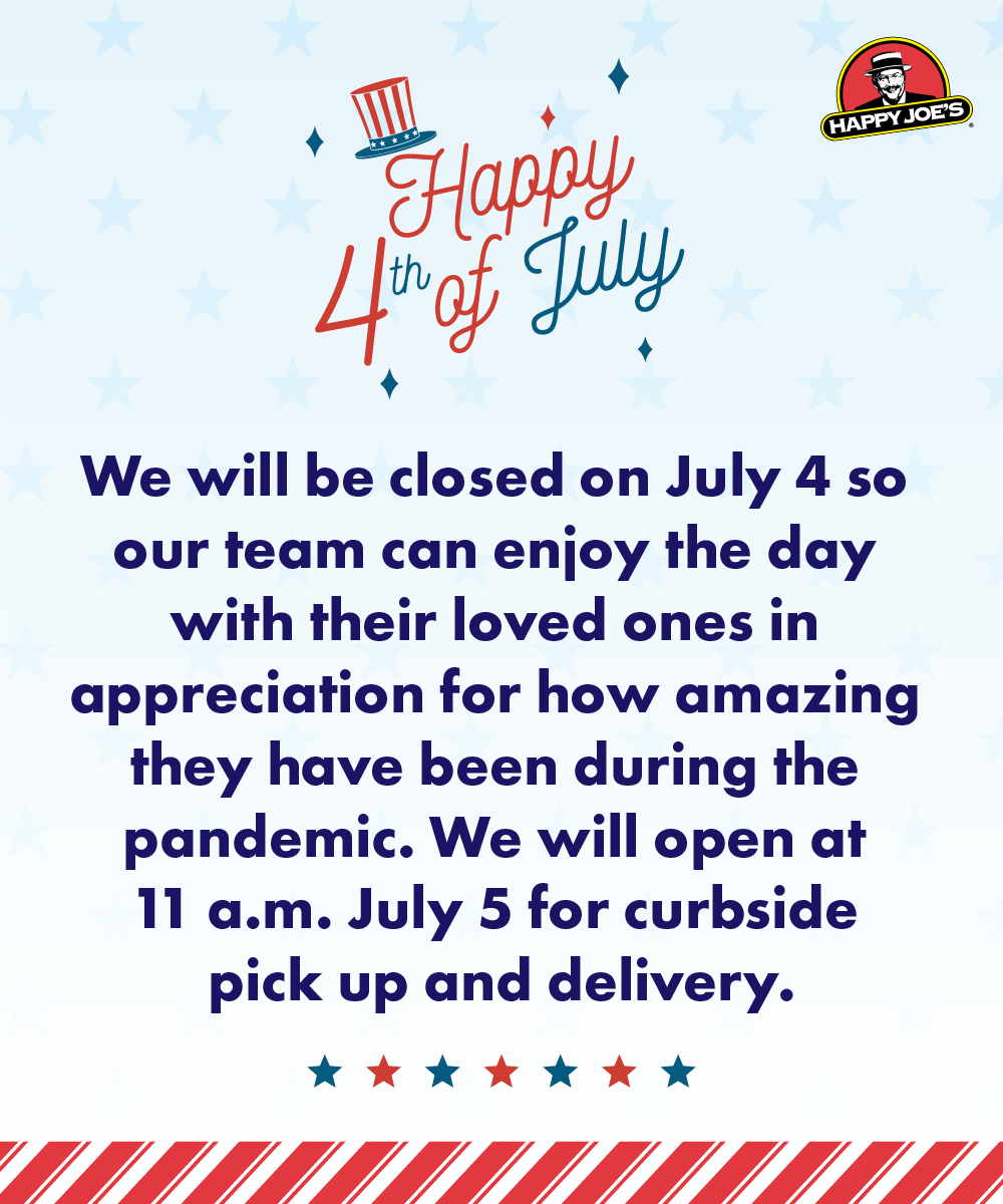 Happy Joe's Pizza & Ice Cream - Green Bay 1675 E Mason St, Green Bay