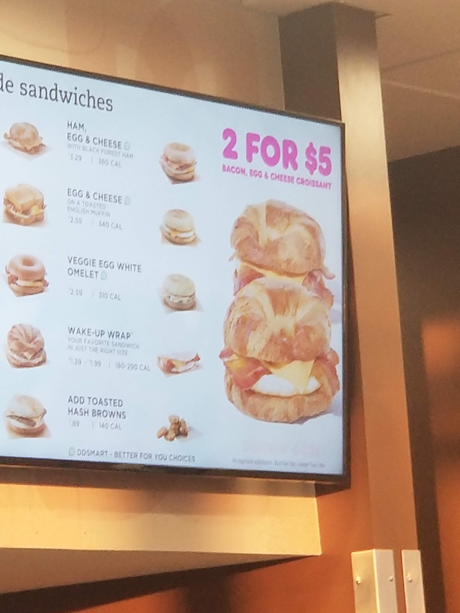 Dunkin' Menu