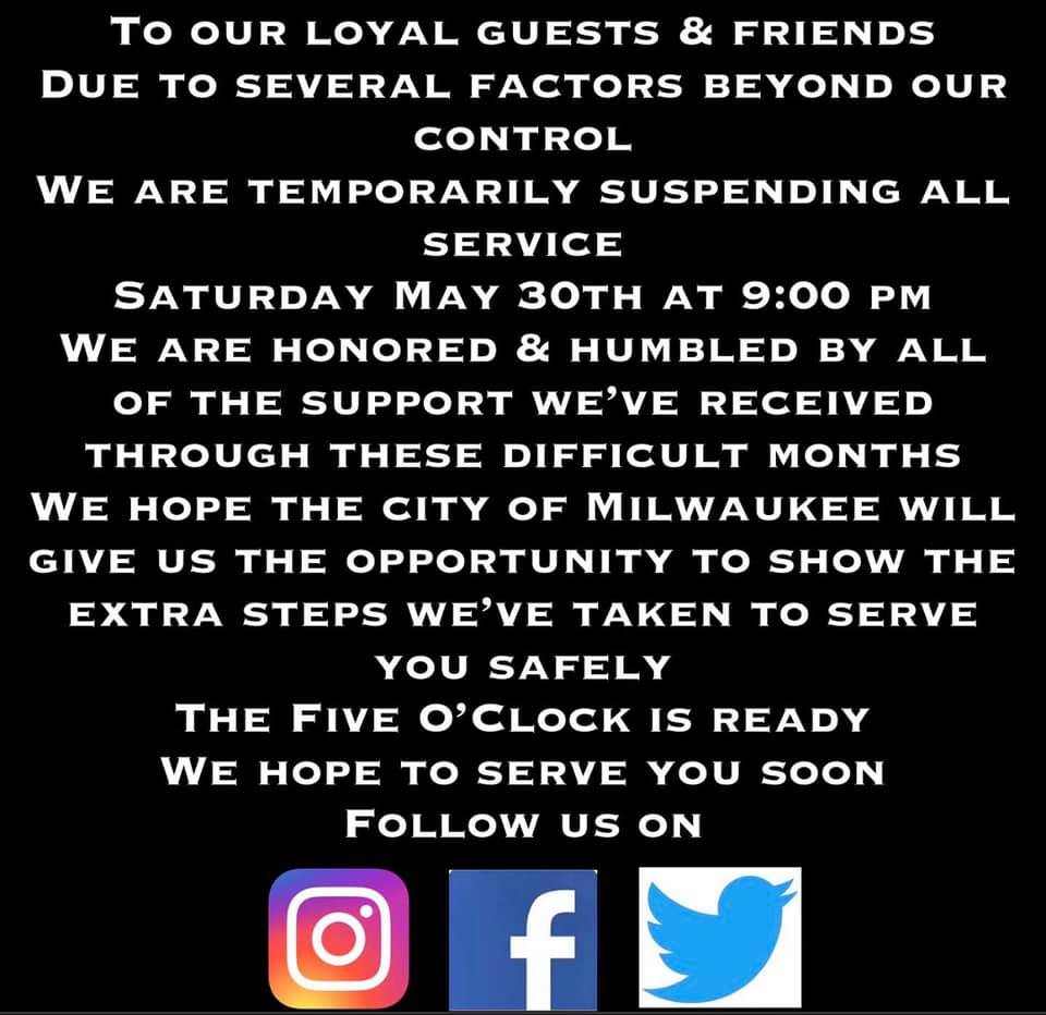 Five O'Clock Steakhouse 2416 W State St, Milwaukee