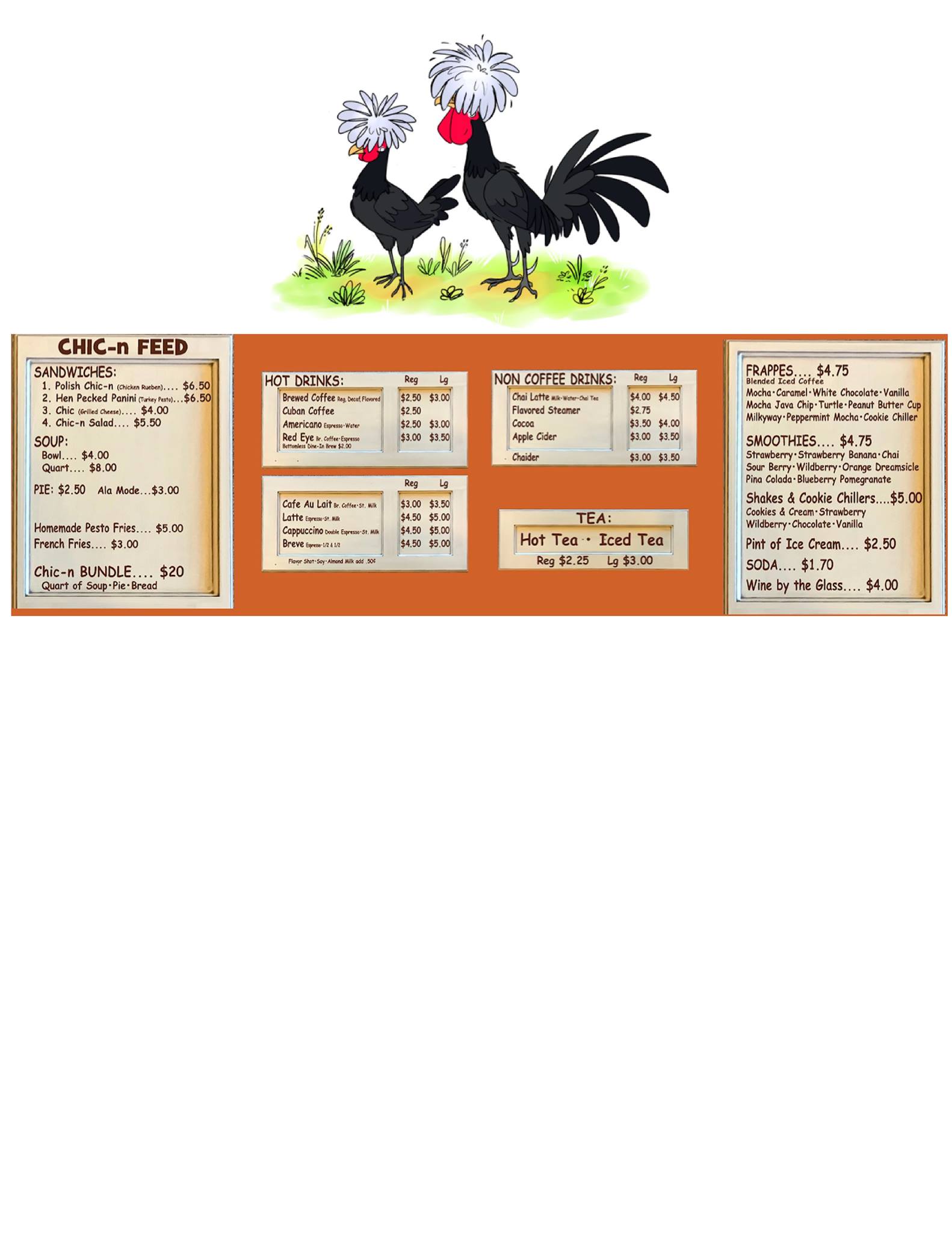 The Polish Poppy Menu