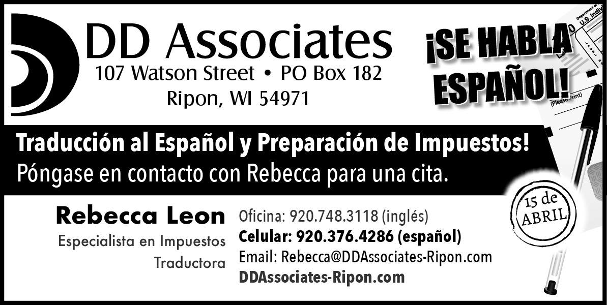 DD Associates 107 Watson St, Ripon Wisconsin 54971