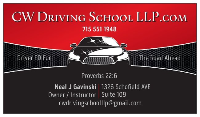 CW Driving School LLP 6601 Alderson St, Schofield Wisconsin 54476