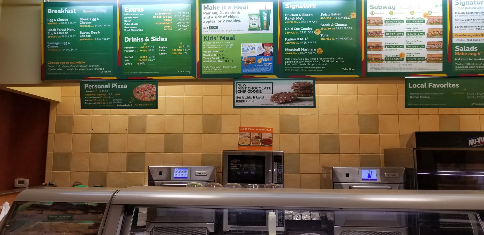 Subway Menu