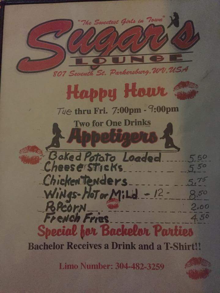 Sugars Lounge, Parkersburg Menu, Reviews (13), Photos (14) Restaurantji