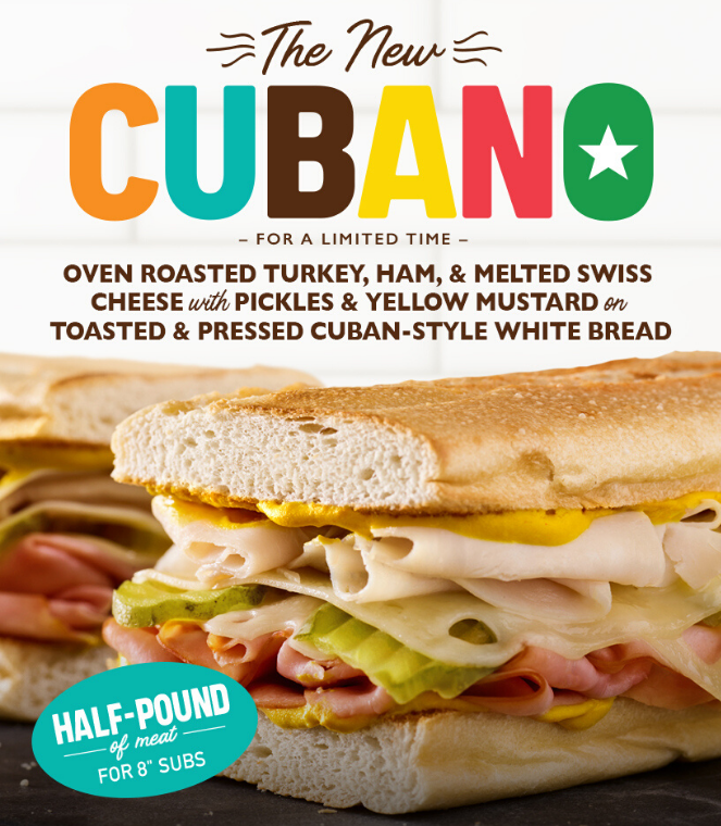 Quiznos Menu